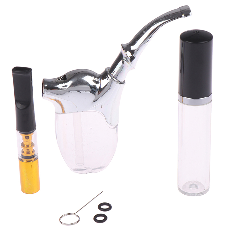 Mini Hookah Shisha Tobacco Smoking Pipes Acrylic Popular Bottle Water Pipe Gift of Health Metal Tube Filter Kitchen Dining room appliances