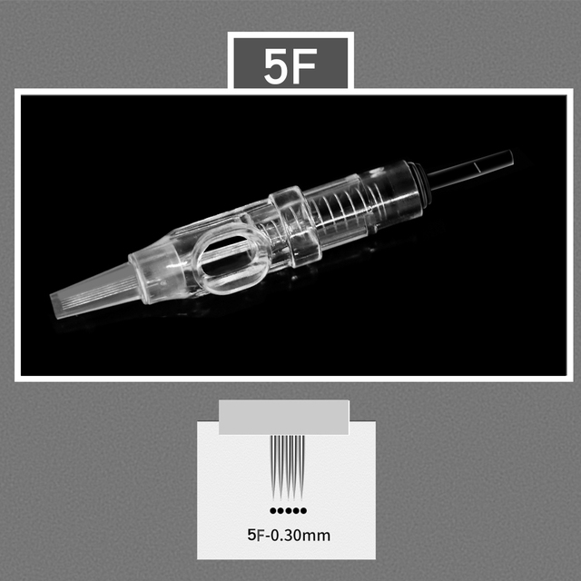 1Pc Disposable Sterilized Eyebrow Tattoo Needles 1R 3R 5R 3F 5F 7F Microblading Cartridge Needles for Permanent Makeup Pen