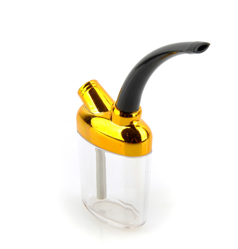Water Pipe Portable Mini Hookah Shisha Tobacco Smoking Pipes Men Gift for Health care Plastic Tube Filter Kitchen Dining room appliances