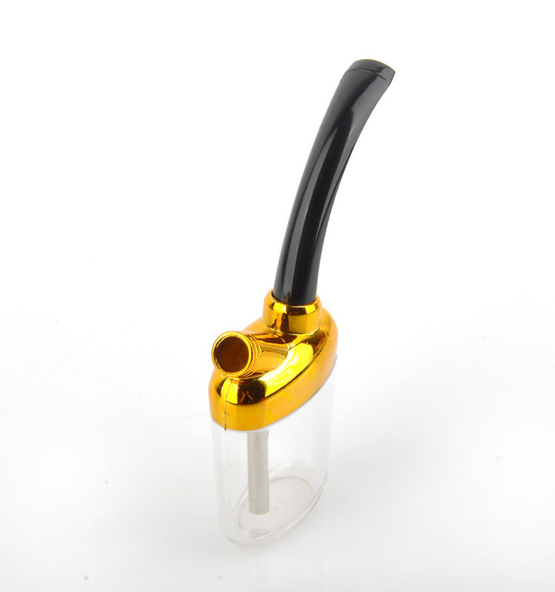 Water Pipe Portable Mini Hookah Shisha Tobacco Smoking Pipes Men Gift for Health care Plastic Tube Filter Kitchen Dining room appliances