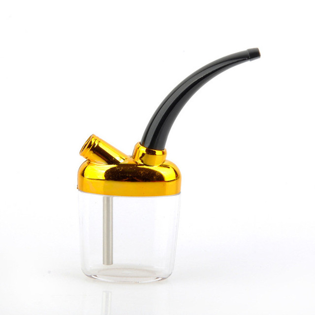 Water Pipe Portable Mini Hookah Shisha Tobacco Smoking Pipes Men Gift for Health care Plastic Tube Filter Kitchen Dining room appliances