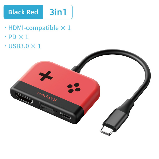 Switch Dock for Nintendo Switch Portable TV Dock Charging Docking Station Charger 4K HDMI-compatible TV Adapter USB 3.0