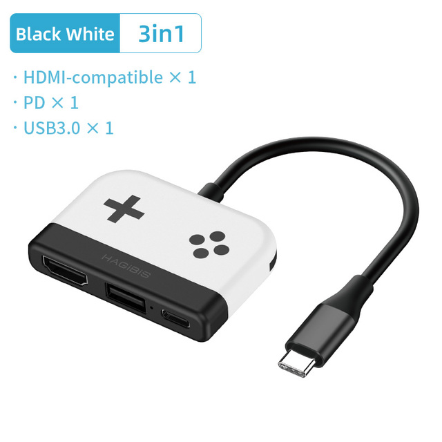 Switch Dock for Nintendo Switch Portable TV Dock Charging Docking Station Charger 4K HDMI-compatible TV Adapter USB 3.0