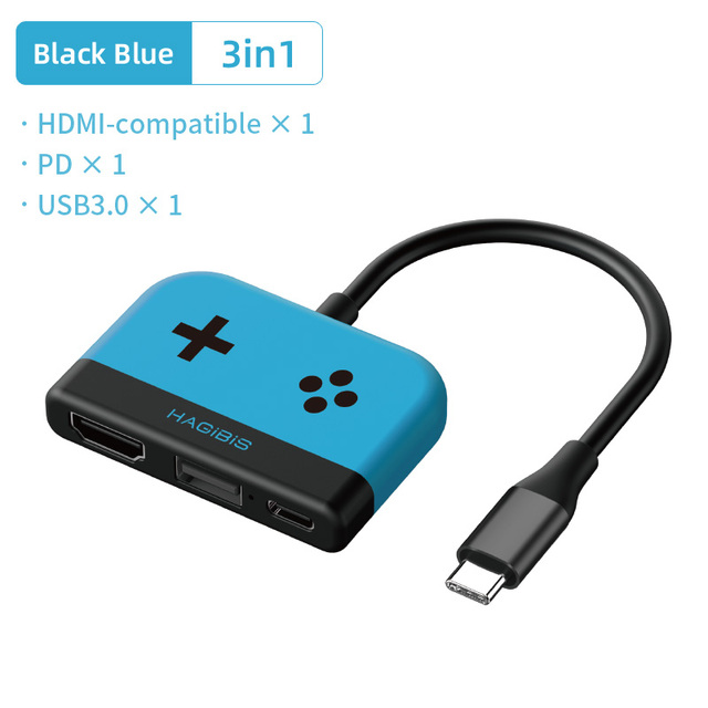 Switch Dock for Nintendo Switch Portable TV Dock Charging Docking Station Charger 4K HDMI-compatible TV Adapter USB 3.0