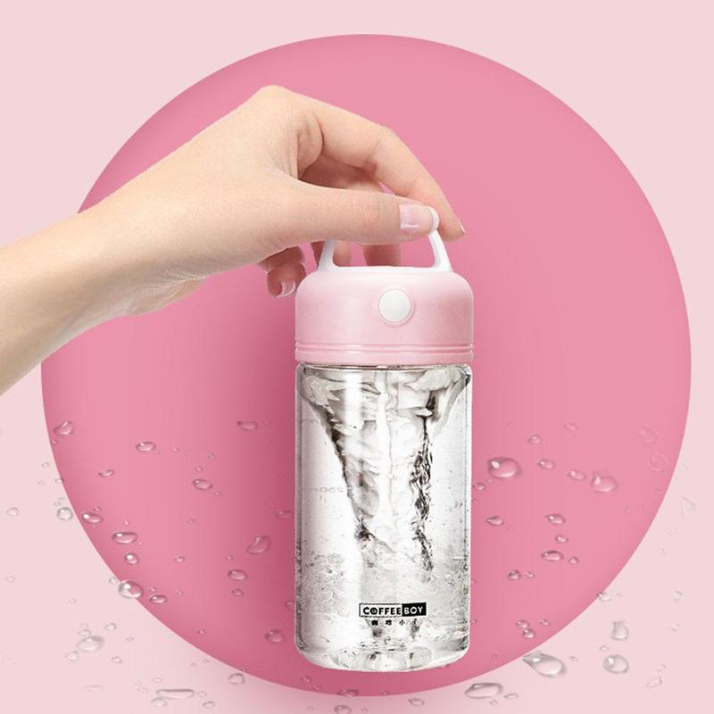 380ml Electric Protein Shaker Bottle Mixer Coffee Milk Stirring Cup Portable Automatic Mixing Cups