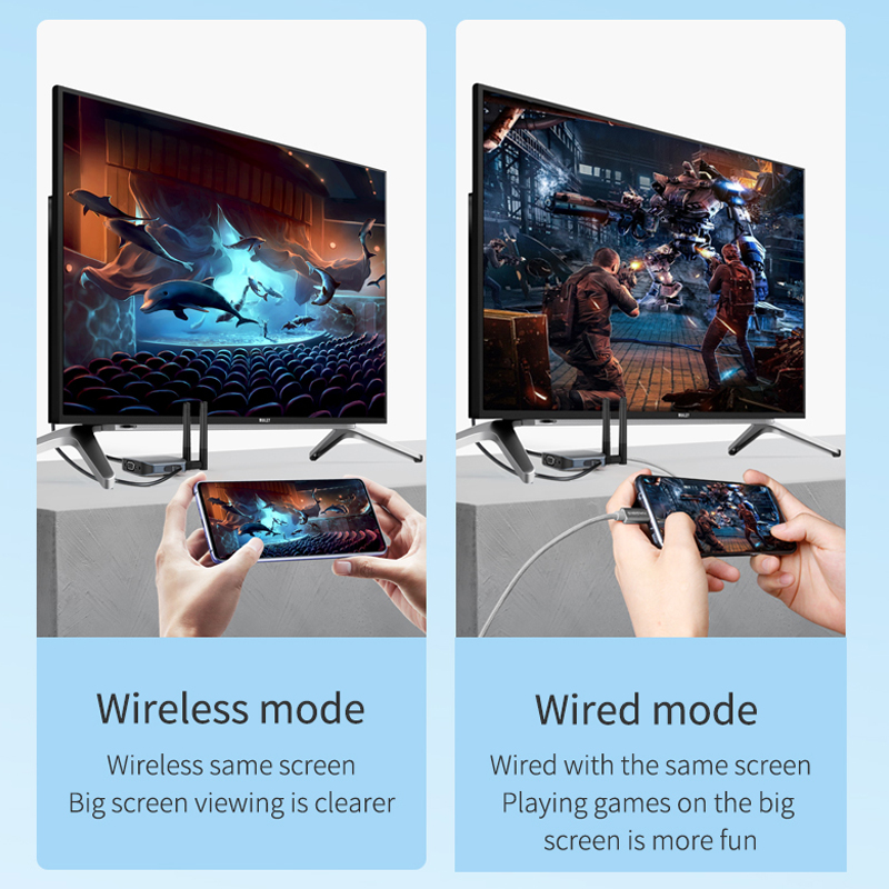 VGA HDMI-compatible Adapter TV Stick Wireless WiFi Display Dongle Screen Mirroring Video Audio Converter