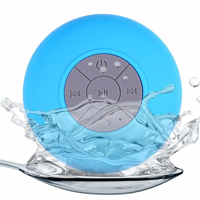 Mini Bluetooth Wireless Speaker BTS-06 Waterproof Adsorbed Sound Box for Shower Bathroom  Portable Speaker for Car OfficeOutdoor