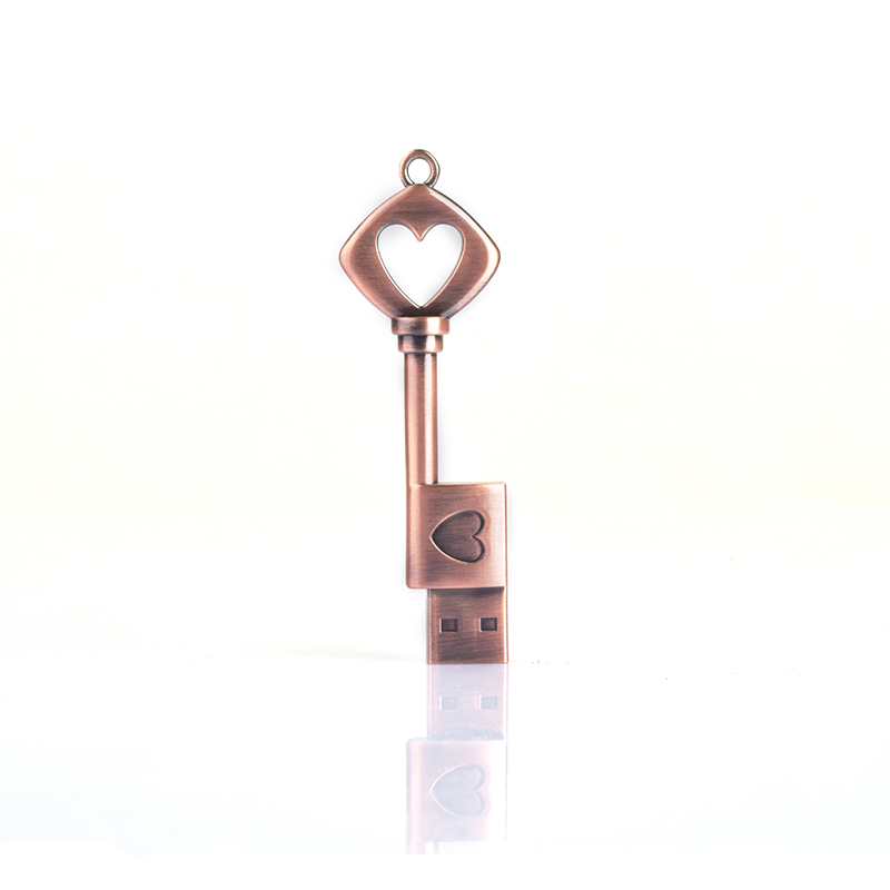 Pendrive  key usb stick 64GB 32GB 16GB 8GB 4GB usb flash drive metal waterproof Heart love pen drive
