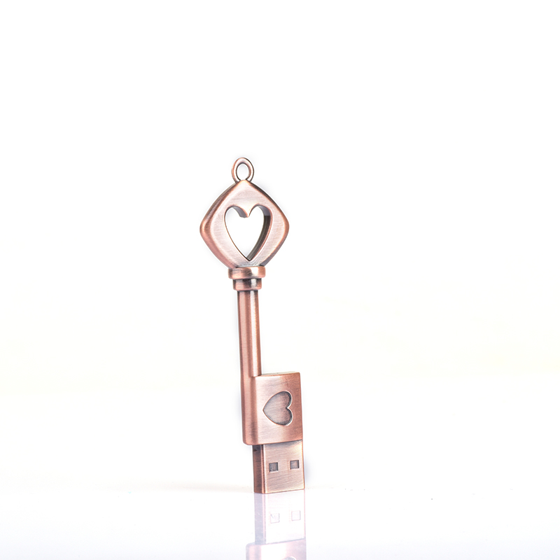 Pendrive  key usb stick 64GB 32GB 16GB 8GB 4GB usb flash drive metal waterproof Heart love pen drive