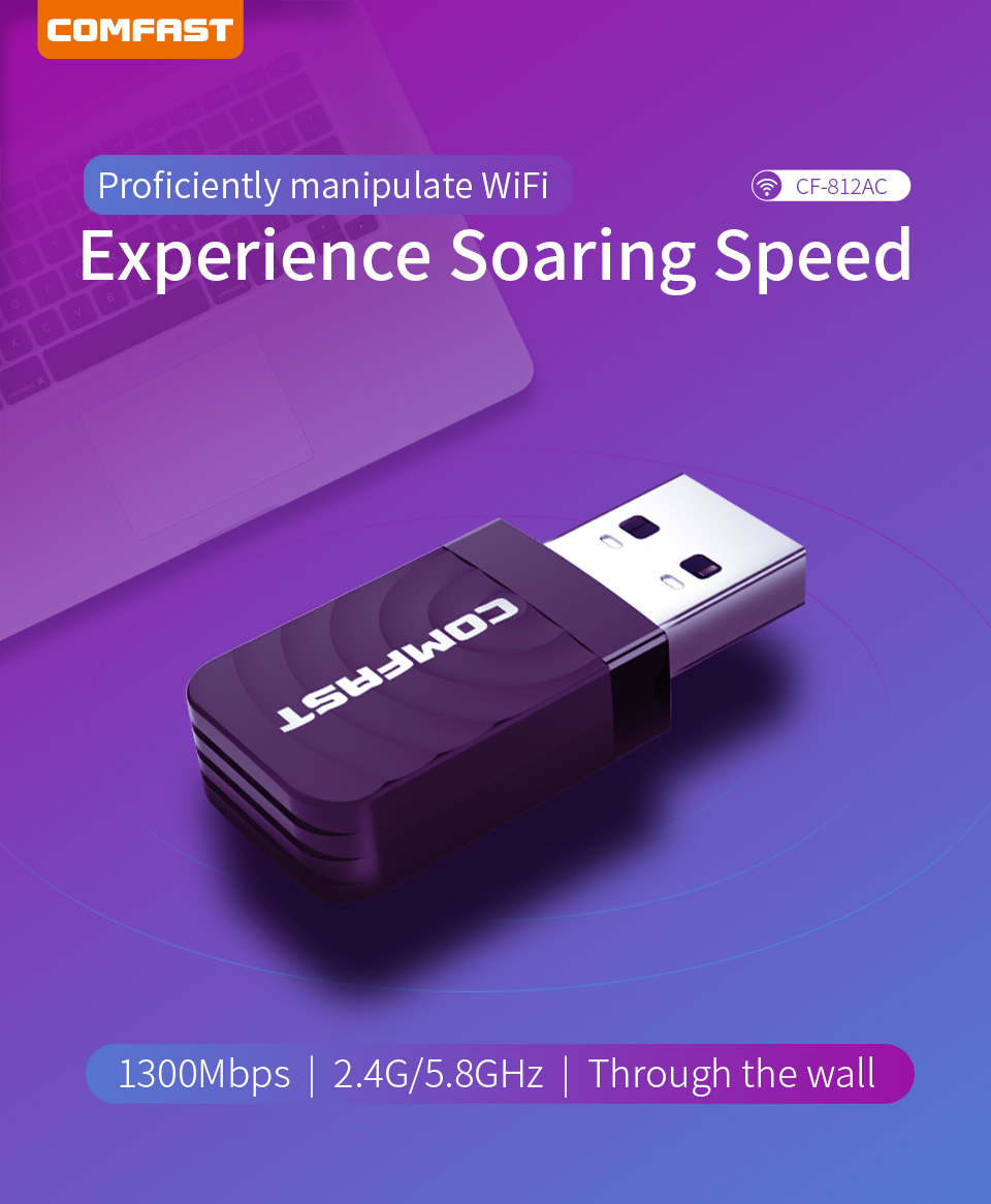 650Mbps USB Wifi Adapter 2.4G&5GHz Dual Band  802.11AC Wireless Network Card Wi fi Antenna Wifi Receiver For Laptop Desktop PC