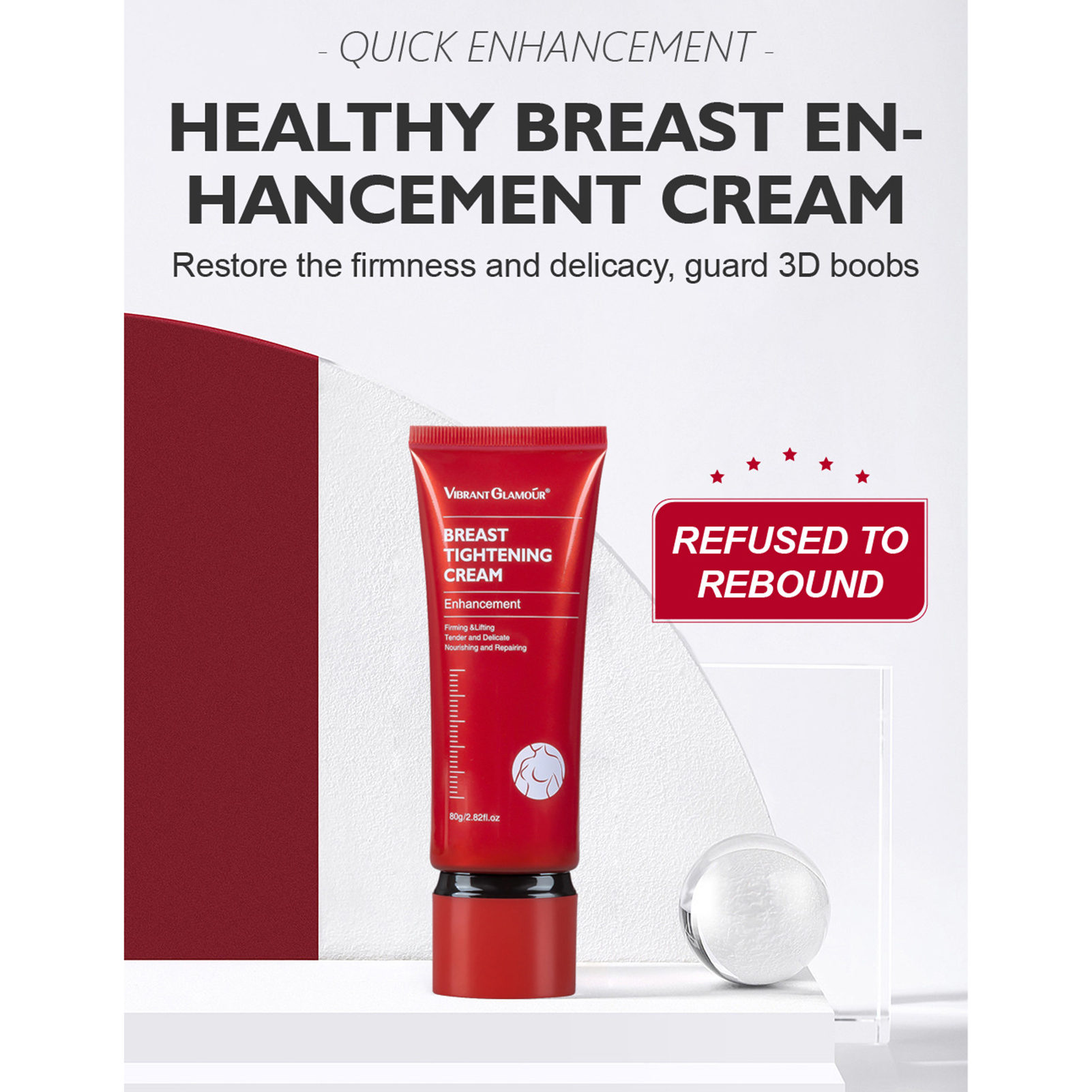 80g Breast Firming Cream Bust Firming Cream Intense Breast Enhancer For Natural Lift Firm Increase And Volumize The Breast