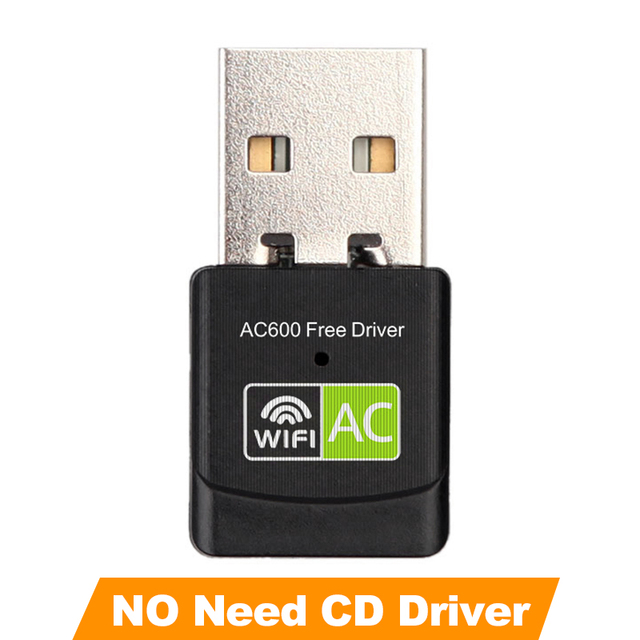 Free Driver USB Wifi Adapter 600Mbps Wi fi Adapter 5ghz Antenna USB Ethernet PC Wi-Fi Adapter Lan Wifi Dongle AC Wifi Receiver