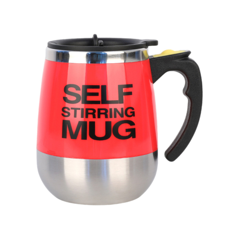 400mL Self Stirring Mug with Lid Automatic Stirring Coffee Cup Electric Stainless Steel Self Mixing Coffee Cup for Coffee Milk