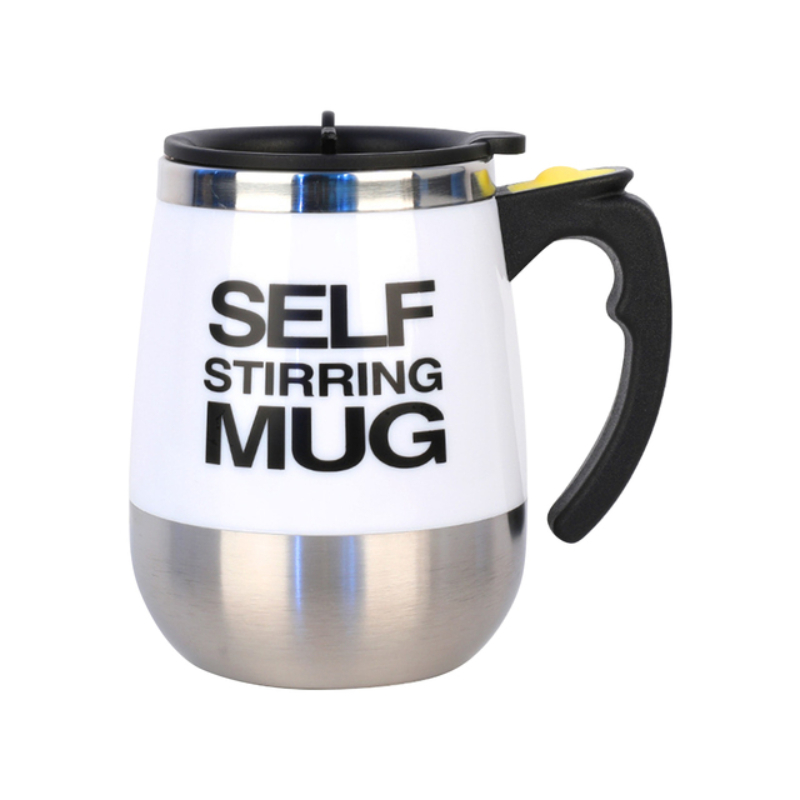 400mL Self Stirring Mug with Lid Automatic Stirring Coffee Cup Electric Stainless Steel Self Mixing Coffee Cup for Coffee Milk
