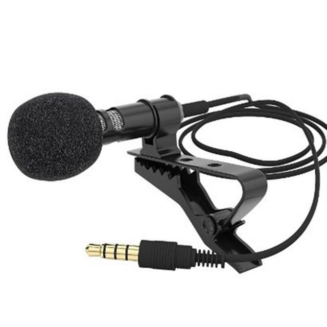Lavalier Lapel Microphone for Cell Phone DSLR Camera,External Headset Mic for YouTube Vlogging Video/Interview/ Podcast