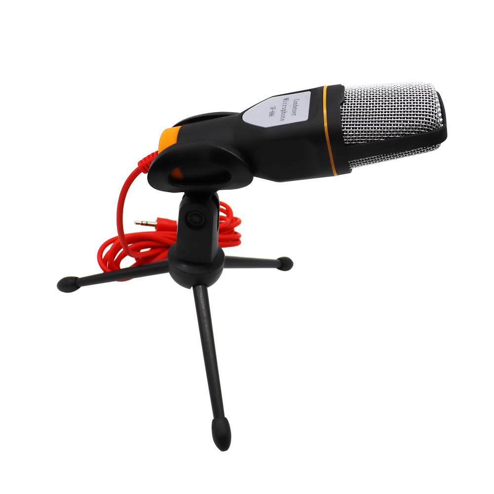 Microphone Handheld Portable Speaker Home KTV Player MIC For Computer Skype Chatting Gaming Podcast Recording