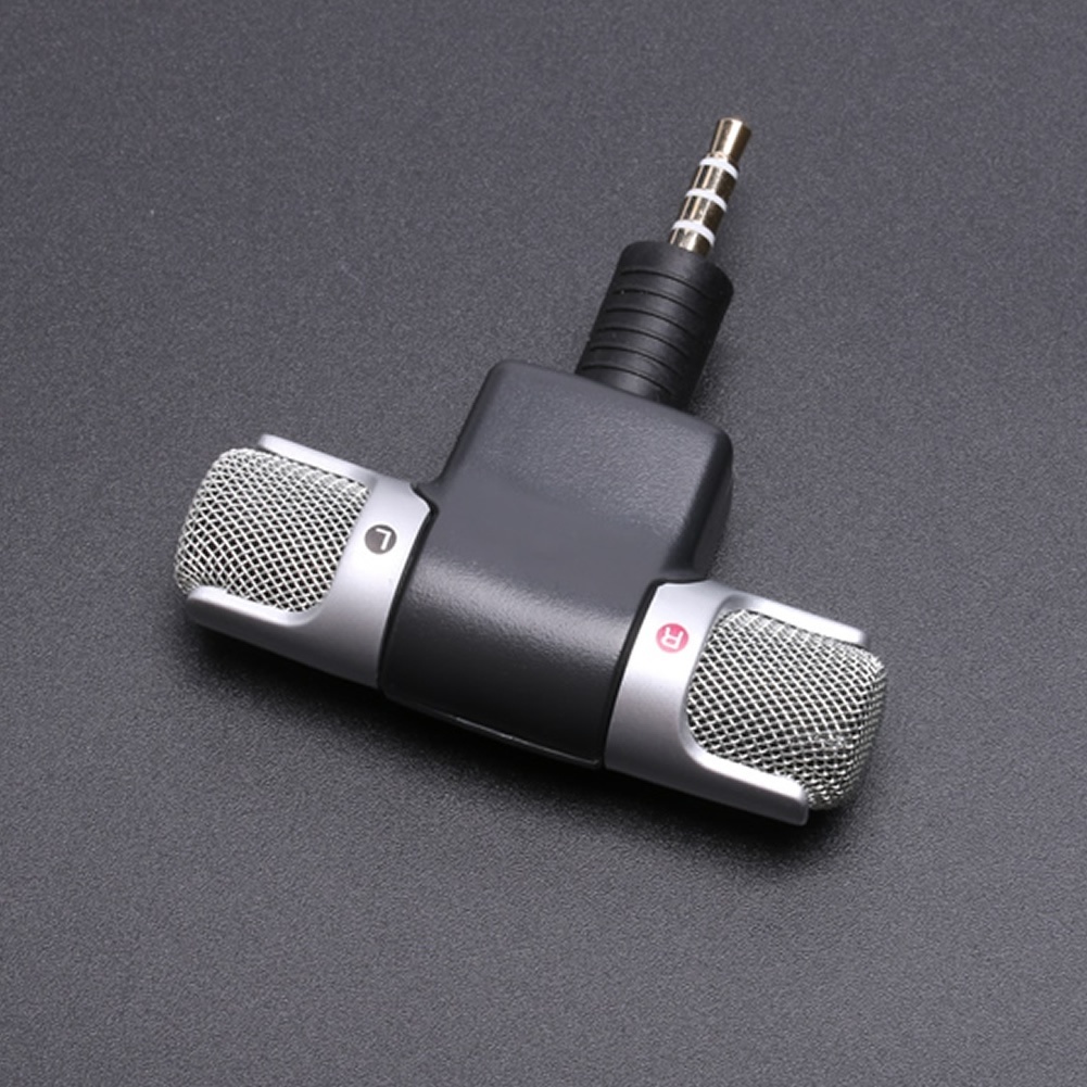 Mini 3.5mm Jack Microphone Stereo Mic For Recording Mobile Phone Studio Interview Microphone For Smartphone