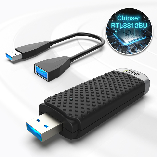 USB WiFi Adapter 1200Mbps Wireless Network Card USB3.0 WiFi Adapter 2.4G&5GHz USB WiFi Dongle WiFi Receiver Windows Mac OS