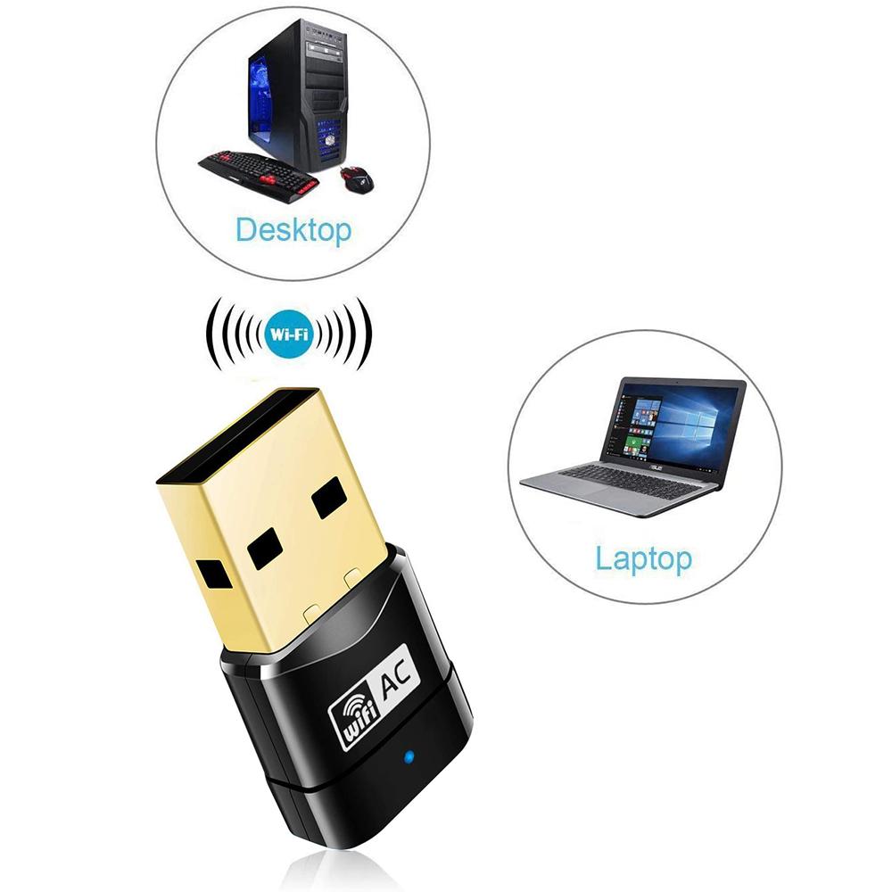 600Mbps MIni USB WiFi Adapter Dual Band AC600 2.4G+ 5GHz USB2.0 Wi-Fi Network Wireless Wlan Receiver High Speed Lan Card