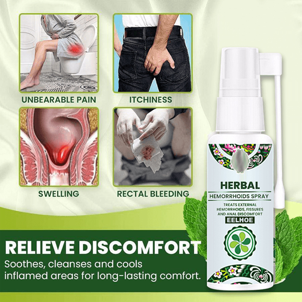 New health care Natural Herbal Hemorrhoid Spray 30MLTreatment Internal Hemorrhoids Piles External Anal Fissure