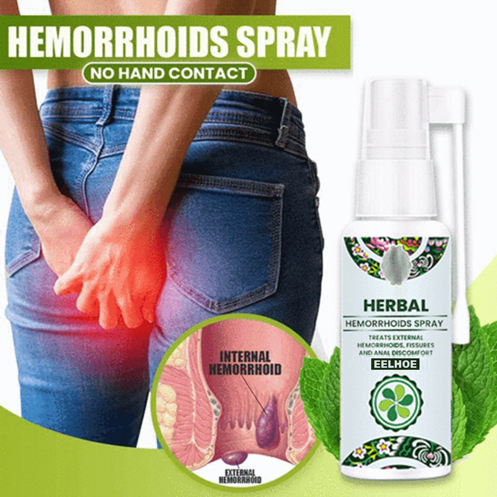 New health care Natural Herbal Hemorrhoid Spray 30MLTreatment Internal Hemorrhoids Piles External Anal Fissure