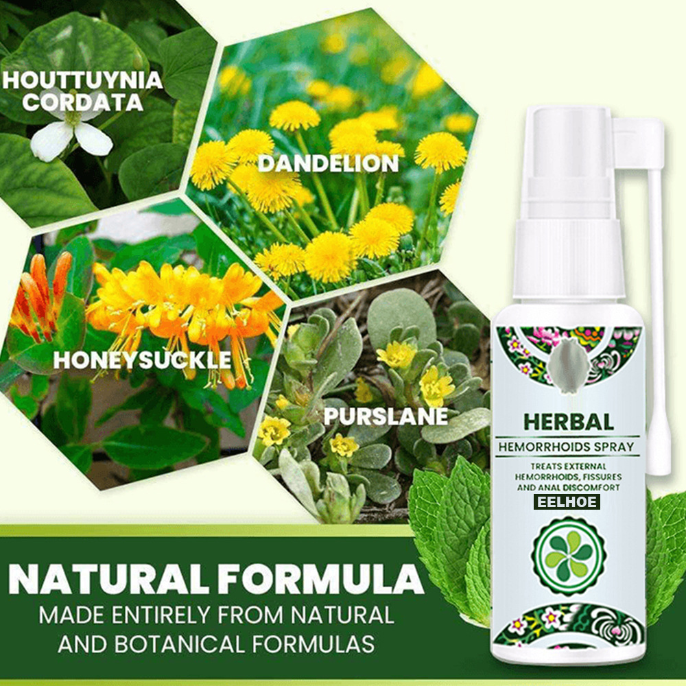 New health care Natural Herbal Hemorrhoid Spray 30MLTreatment Internal Hemorrhoids Piles External Anal Fissure