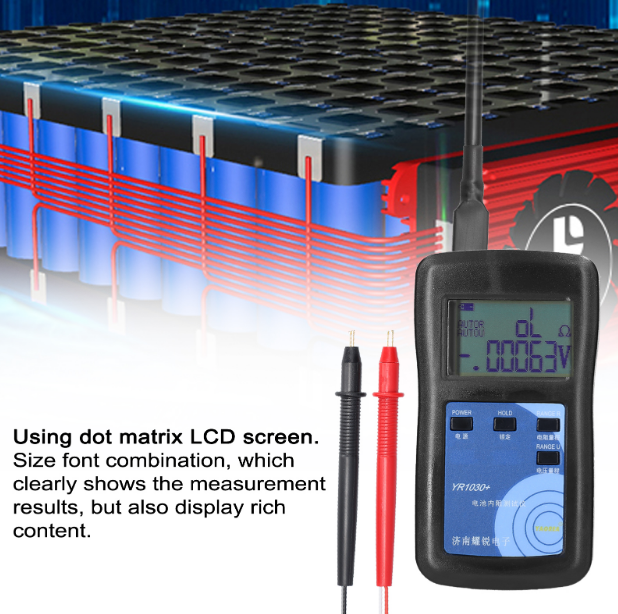 4-Wire Internal Resistance Tester YR1035/YR1030 Battery Internal Resistance Test Instrument 100V Electric Vehicle Group