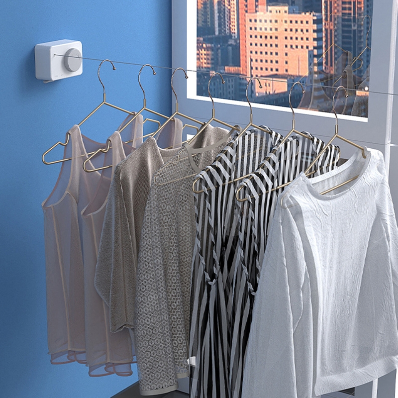 Adjustable Clothesline Freely Retractable Punch/Punch-free Invisible Clothes Dryer Drying Rack Laundry Organizer