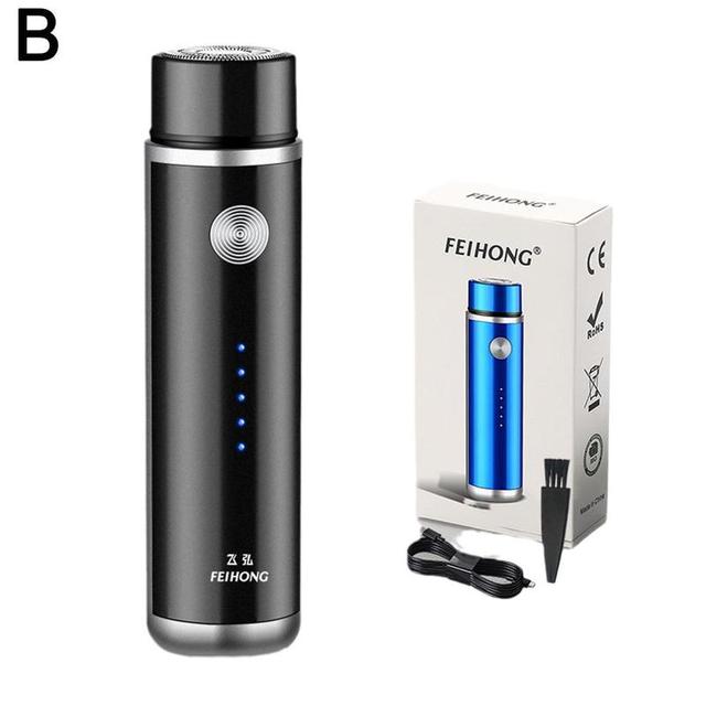 Mini Electric Shaver for Men Razor Portable Beard Trimmer Travel USB Car Washable Razor Rechargeable Face Shaver Travel Shaver