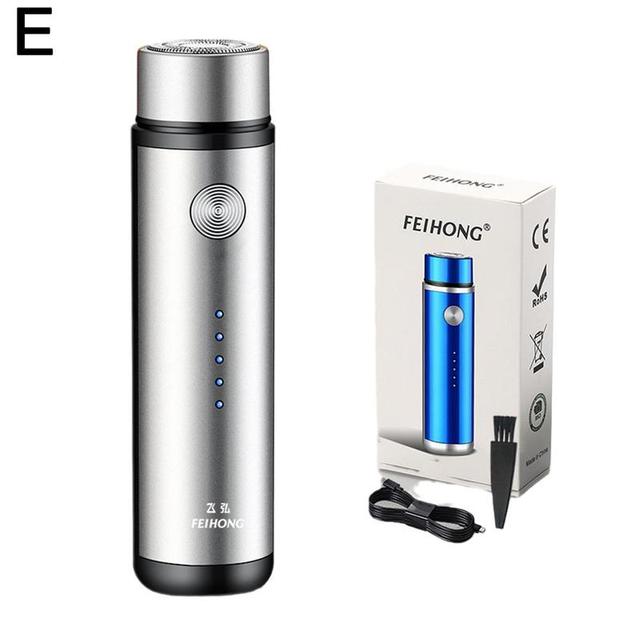 Mini Electric Shaver for Men Razor Portable Beard Trimmer Travel USB Car Washable Razor Rechargeable Face Shaver Travel Shaver