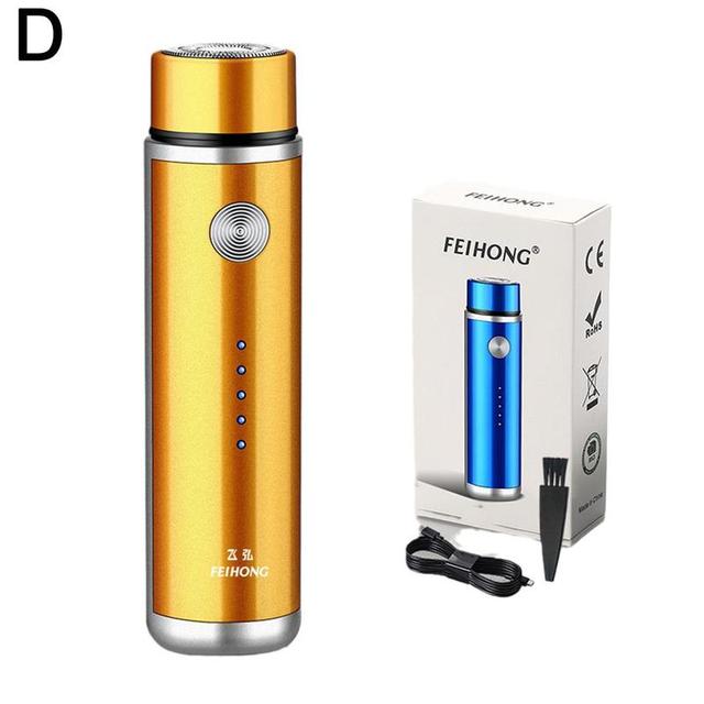Mini Electric Shaver for Men Razor Portable Beard Trimmer Travel USB Car Washable Razor Rechargeable Face Shaver Travel Shaver
