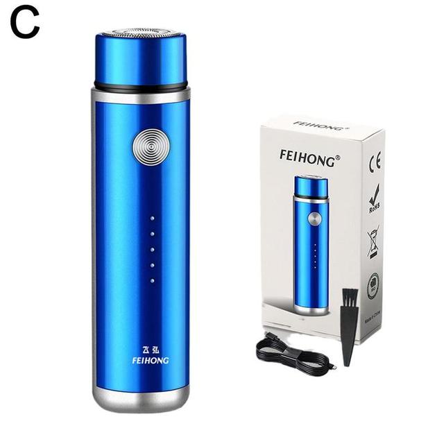 Mini Electric Shaver for Men Razor Portable Beard Trimmer Travel USB Car Washable Razor Rechargeable Face Shaver Travel Shaver