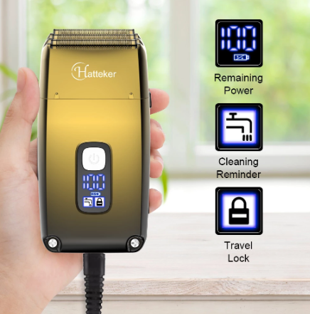 Rechargeable Hair Beard Electric Shaver For Men Powerful Electric Razor Head Bald Shaving Machine Wet Dry 3-blade shave system