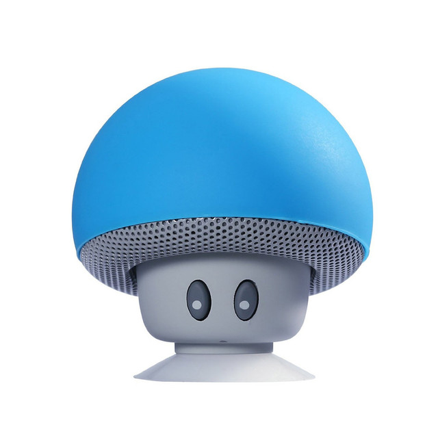 Fashionable Cartoon Mushroom Hairstyle Bluetooth2.1 Speakers Waterproof Wireless Mini Subwoofer Speaker Home Outdoor 6 Colors