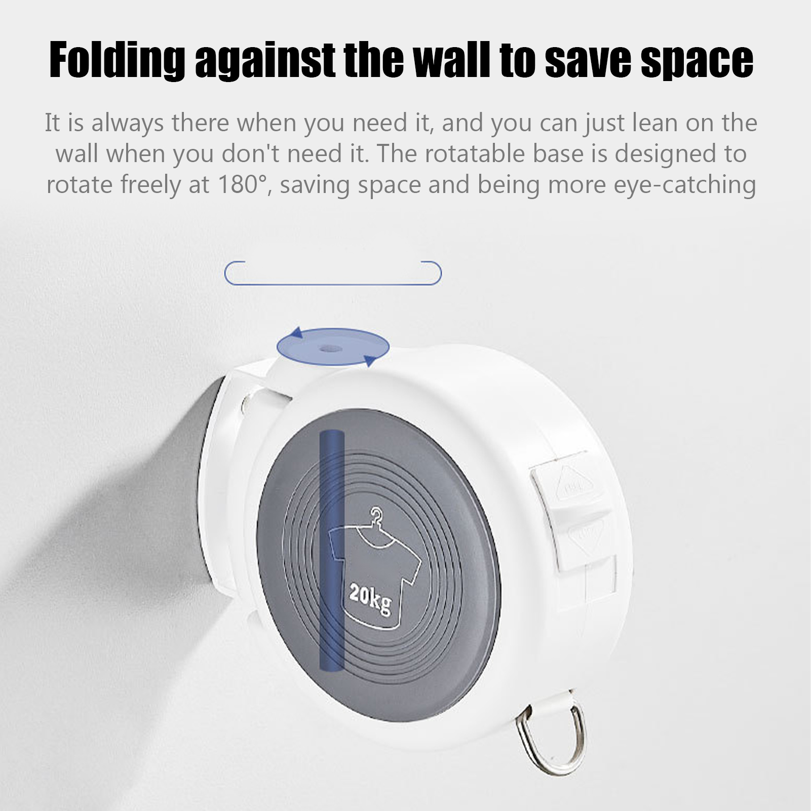 4.2m Japanese-style Retractable Clothes Lines Washing Line Rope Washing Line Laundry Line Indoor Wall Mounted Clothes Drying