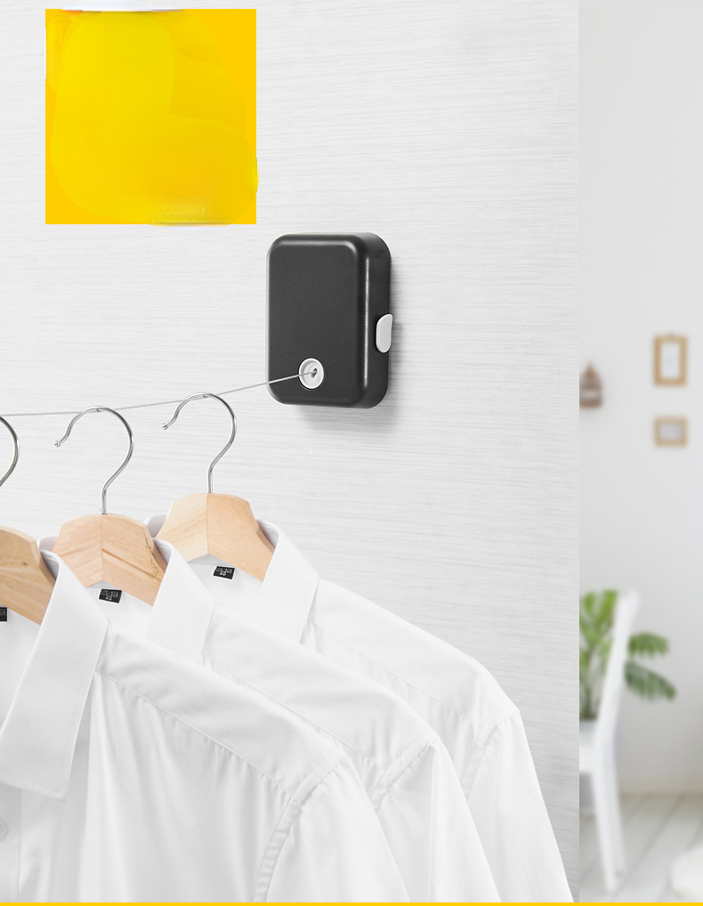 Outdoor Wall Mounted Easy Installation Retractable Hanging Washing Laundry Heavy Duty Drying Home Gift Clothes Line