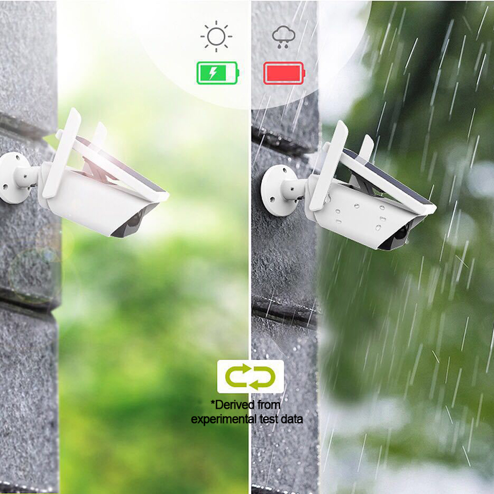 Solar 2MP Camera WIFI Wireless CCTV Security Surveillance Camera Outdoor Waterproof IP Camera with Night Vision Motion Detection