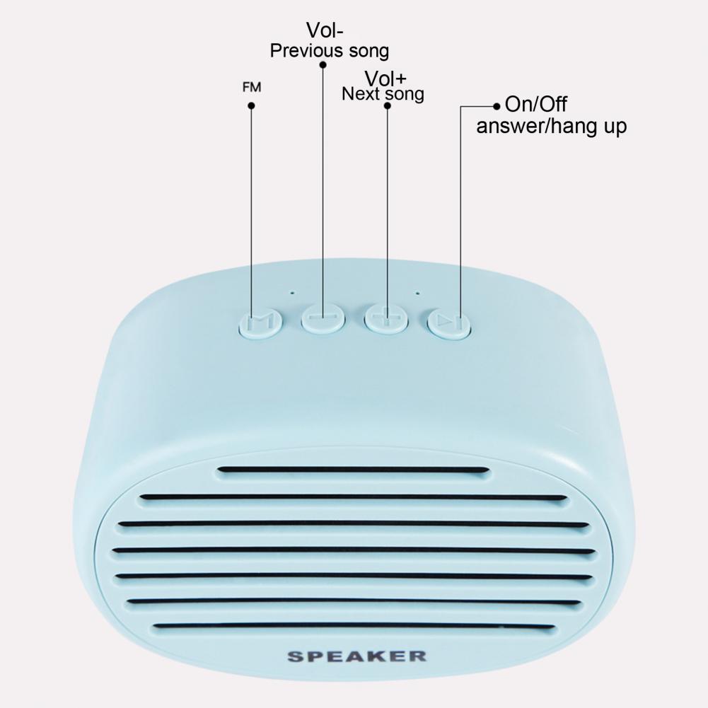 Macaroon Color Bluetooth Speaker Portable Mini Bluetooth 4.2 Wireless Speaker Subwoofer Music Player Loudspeaker Support TF Card