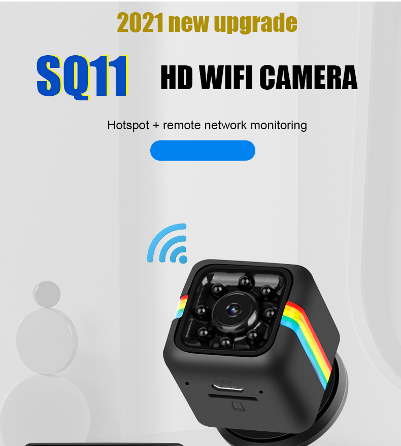 WIFI Mini Camera HD 1080P Night Vision Camcorder Wireless DVR Micro Camera Sport DV Video Ultra Small Cam wireless SQ11