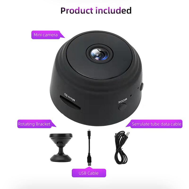 A9 1080P Mini IP Camera Smart Life APP WIFI Security Home House Nanny Video Surveillance CCTV Indoor Wireless Night Vision camera only
