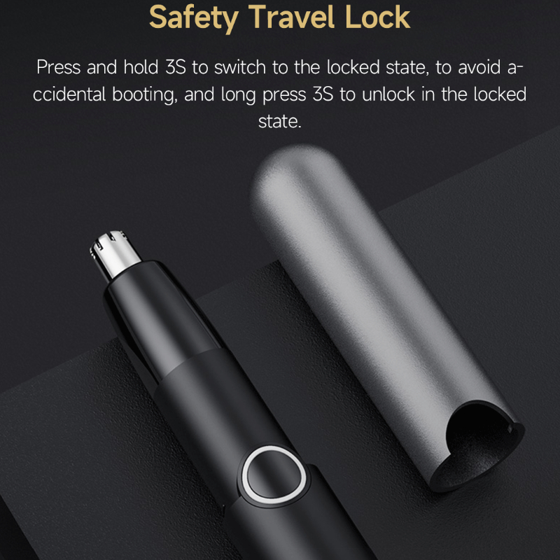 Portable Nose Hair Trimmer for Men Rechargeable Unisex Fully Automatic Washable Nose Hair Remover