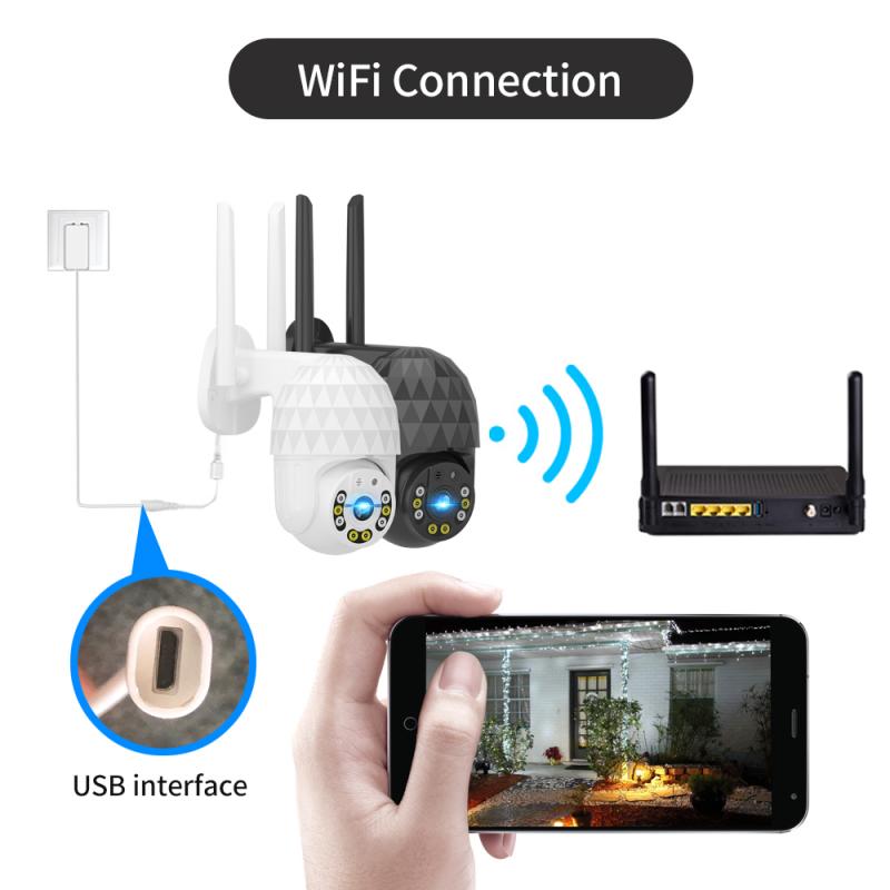 1080P Wifi IP Camera Wifi Wireless Outdoor Night Vision Home Security Camera Video CCTV Surveillance Cameras NO SD Card