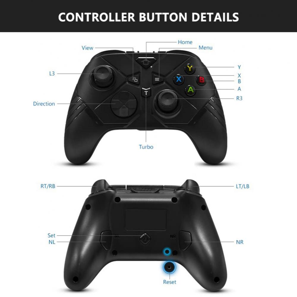 2.4GHz Wireless Gamepad Joystick Control For XBox One Controller For PC/PS3/Smart Phone Android/Steam Controller /Windows 7/8/10