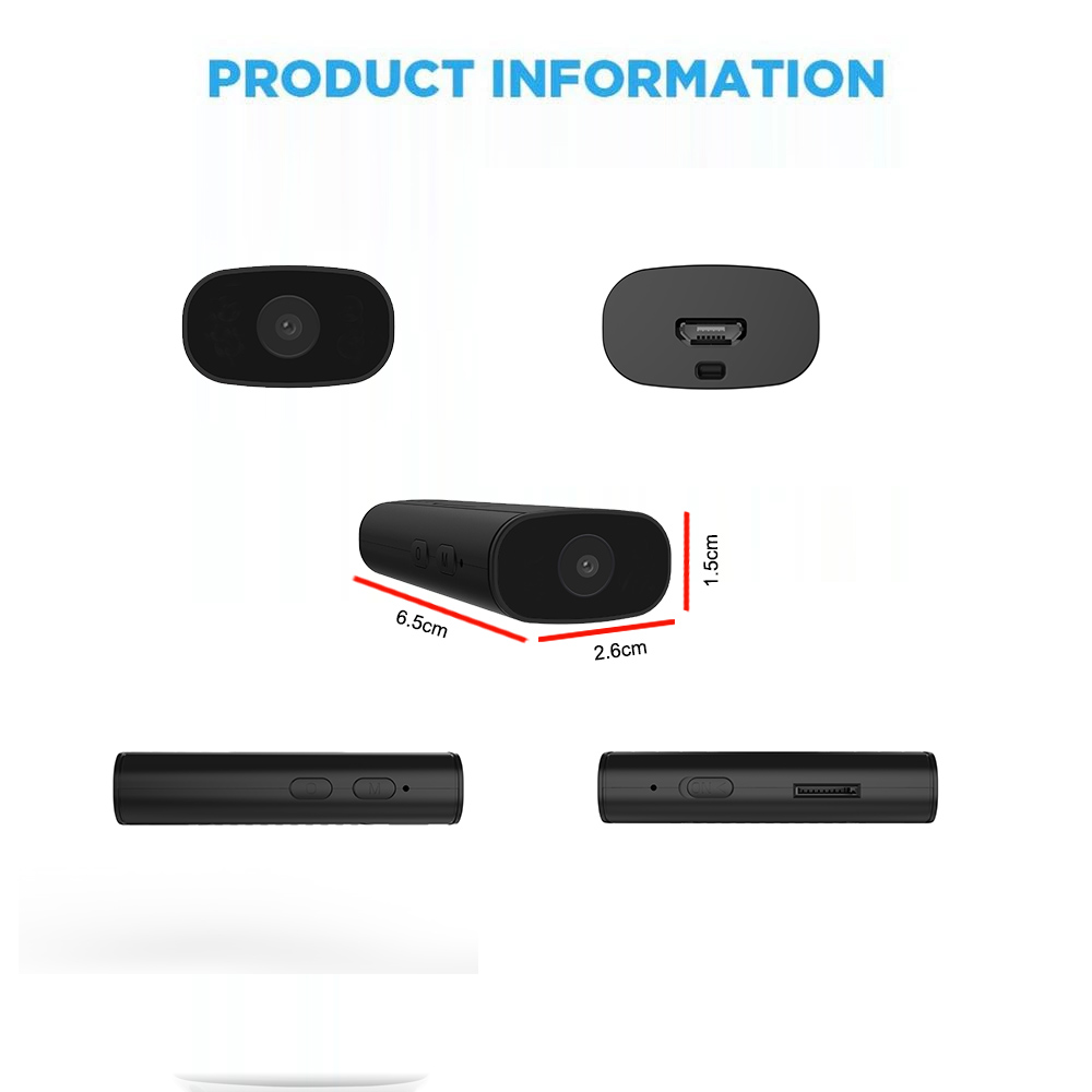 Mini Camera Home Security 1080P HD Wireless WiFi Remote View Vision Mini Cameras Nanny Cam Small Recorder
