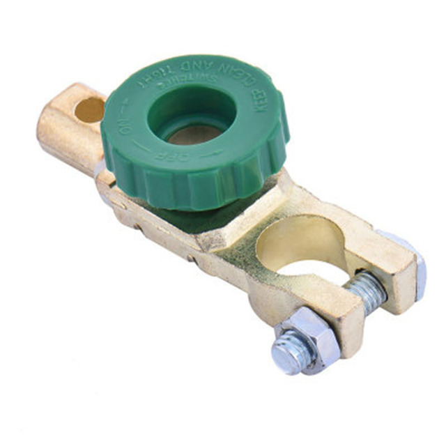 1PC Universal Car Battery Switch Battery Terminal Link Switch Quick Cut-off Disconnect Protector RV Car Battery Power-off Switch
