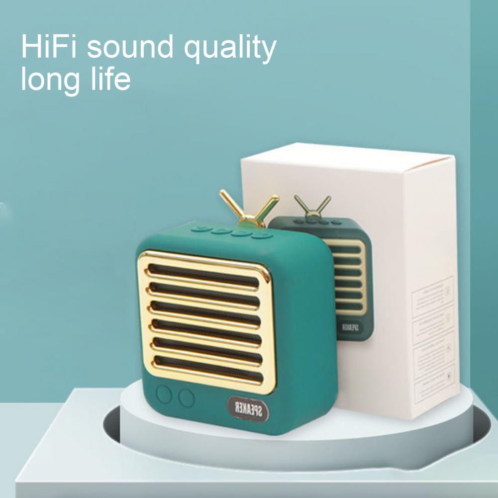 Retro Wireless Speaker Bluetooth-compatible Music Call Loudspeaker High-Volume HiFi Sound Wireless Loudspeaker Voice Amplifier