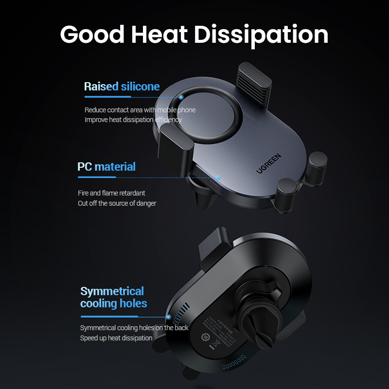 【NEW】Automatic 15W Qi Car Wireless Charger for iPhone 13 12 Samsung S20 Smart Sensor Car Phone Holder Wireless Charging