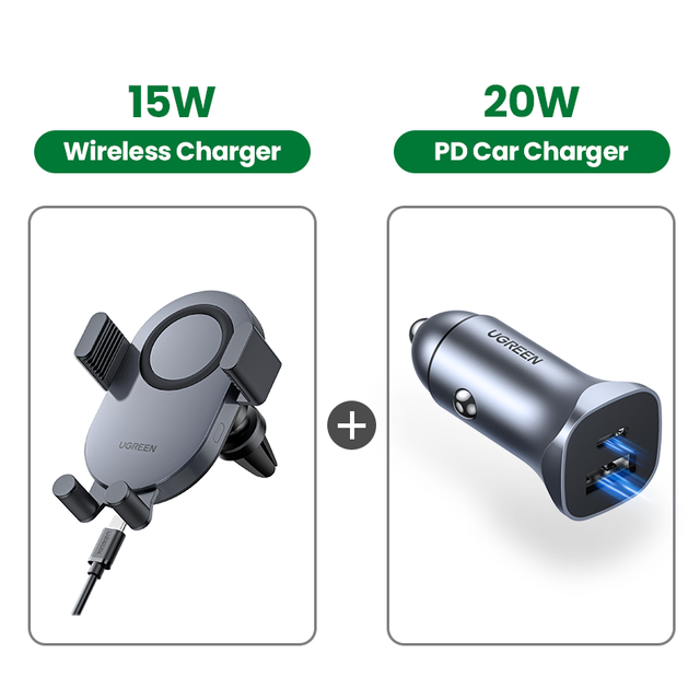 【NEW】Automatic 15W Qi Car Wireless Charger for iPhone 13 12 Samsung S20 Smart Sensor Car Phone Holder Wireless Charging