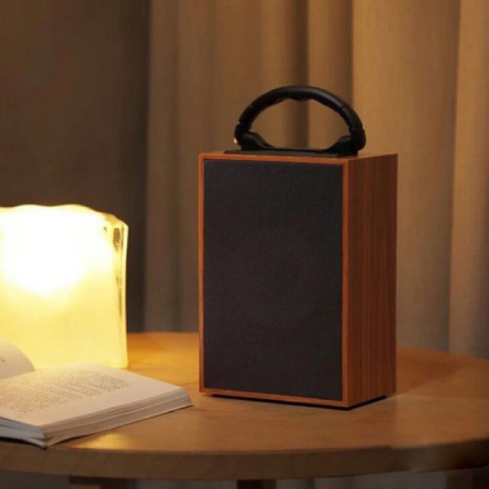 New private model portable wooden retro bluetooth speaker home mini wireless audio