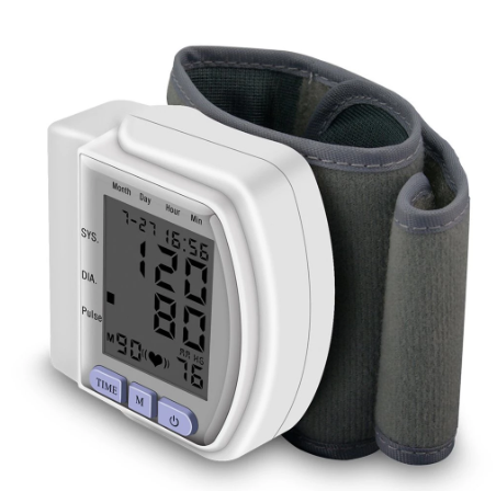 Automatic Wrist Blood Pressure Monitor Tonometer Meter Digital LCD Screen Heart Rate Pulse Meter BP Monitor Health Care Tools